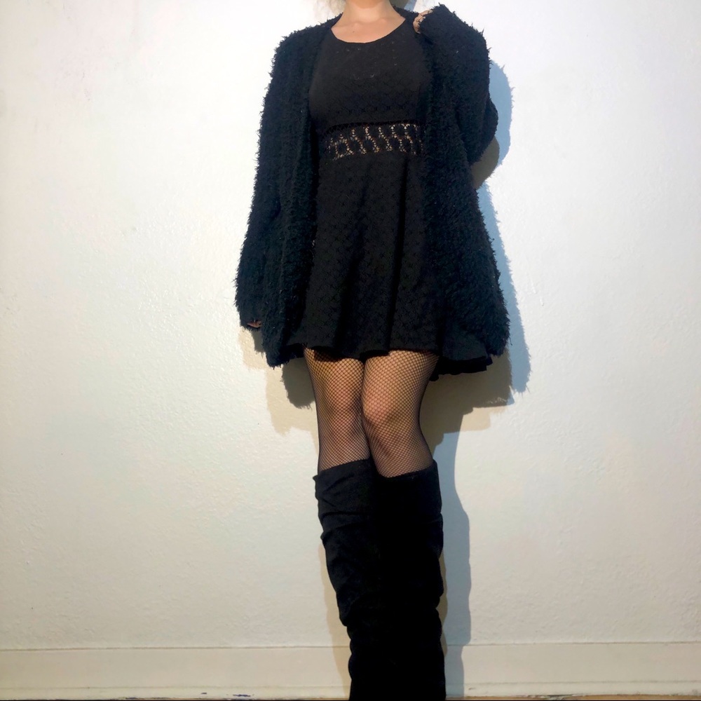 Black Fuzzy Sweater
